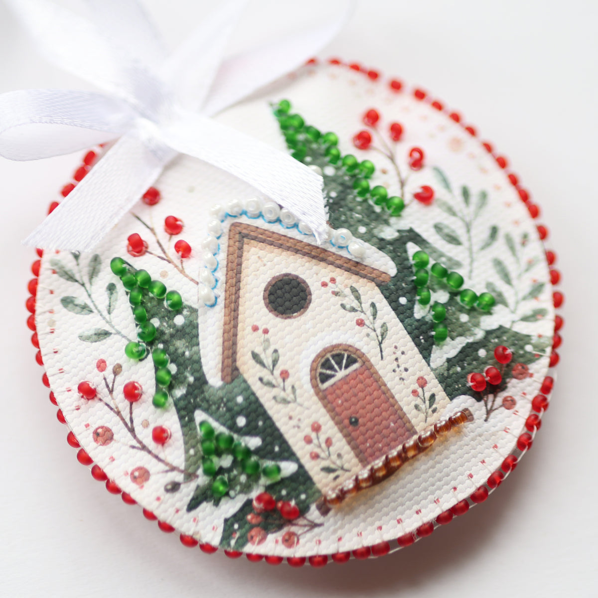 Christmas Song Ornament Beaded Embroidery Kit