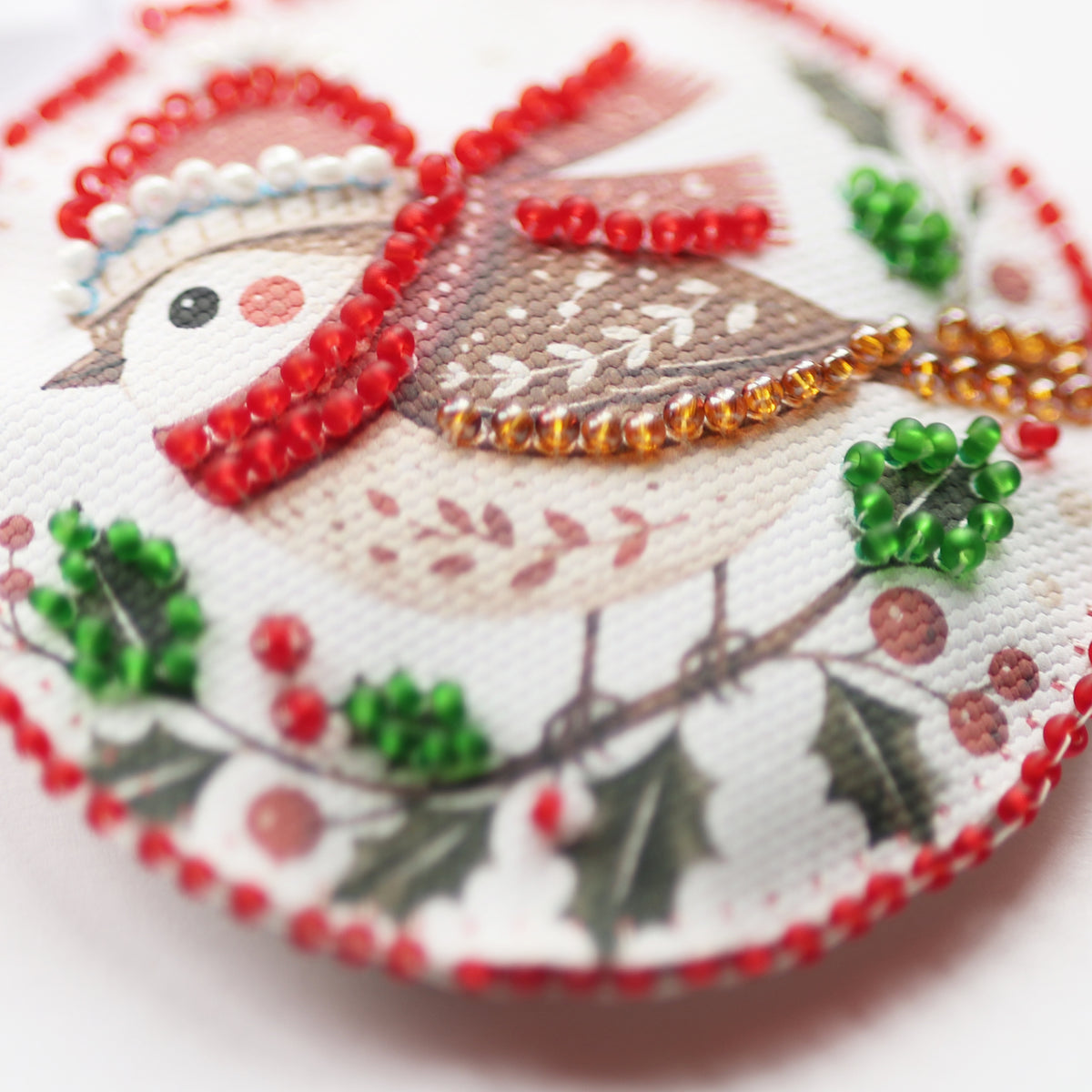 Christmas Song Ornament Beaded Embroidery Kit