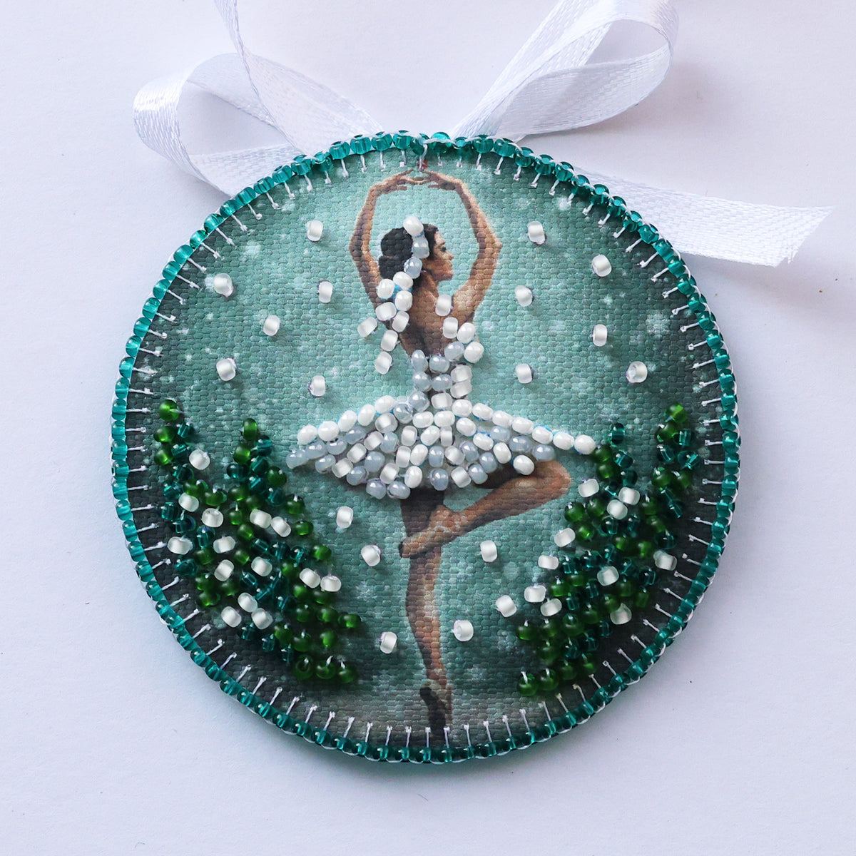 Ballet of the Winter Night Ornament Beaded Embroidery Kit