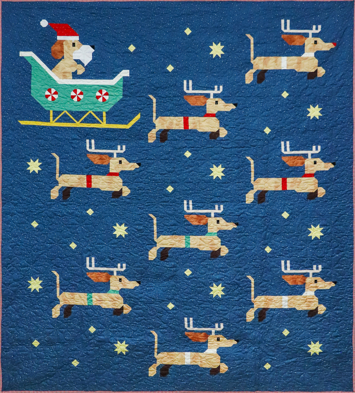 PRE-ORDER: Dachshund Through the Snow Quilt Pattern