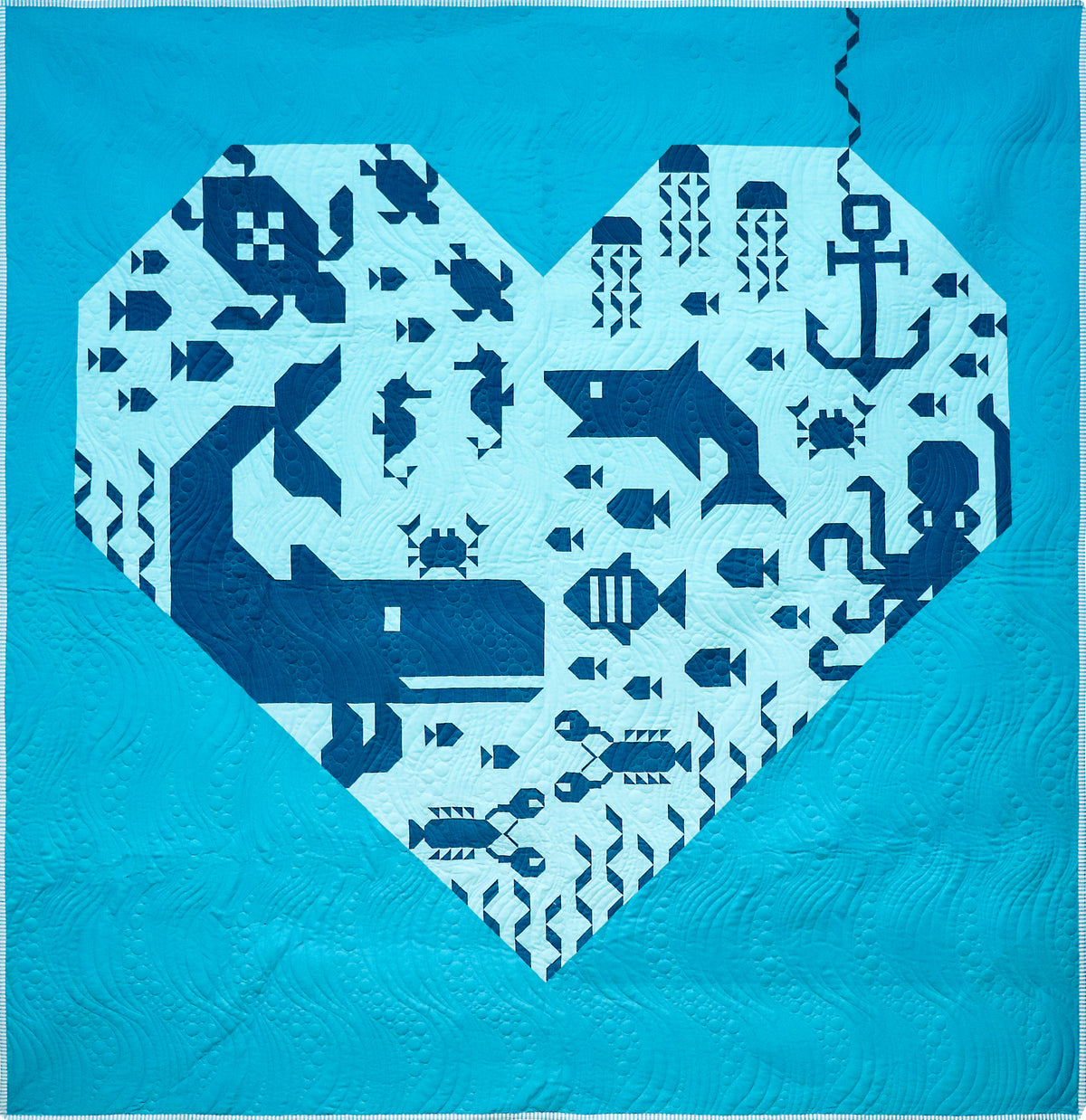 PRE-ORDER: Heart of the Ocean Quilt Pattern