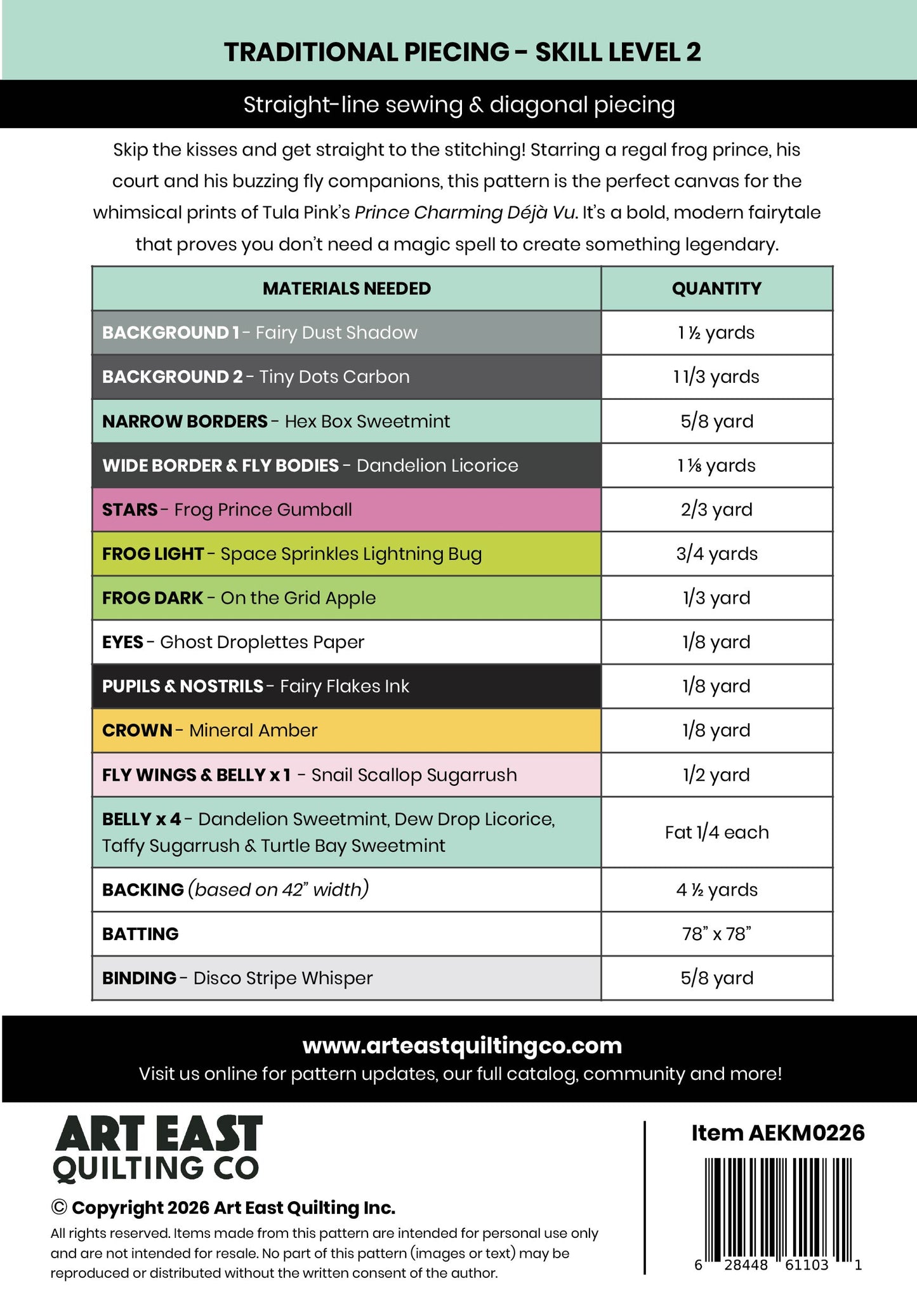 PRE-ORDER: Kiss Me, I'm Charming! Pattern