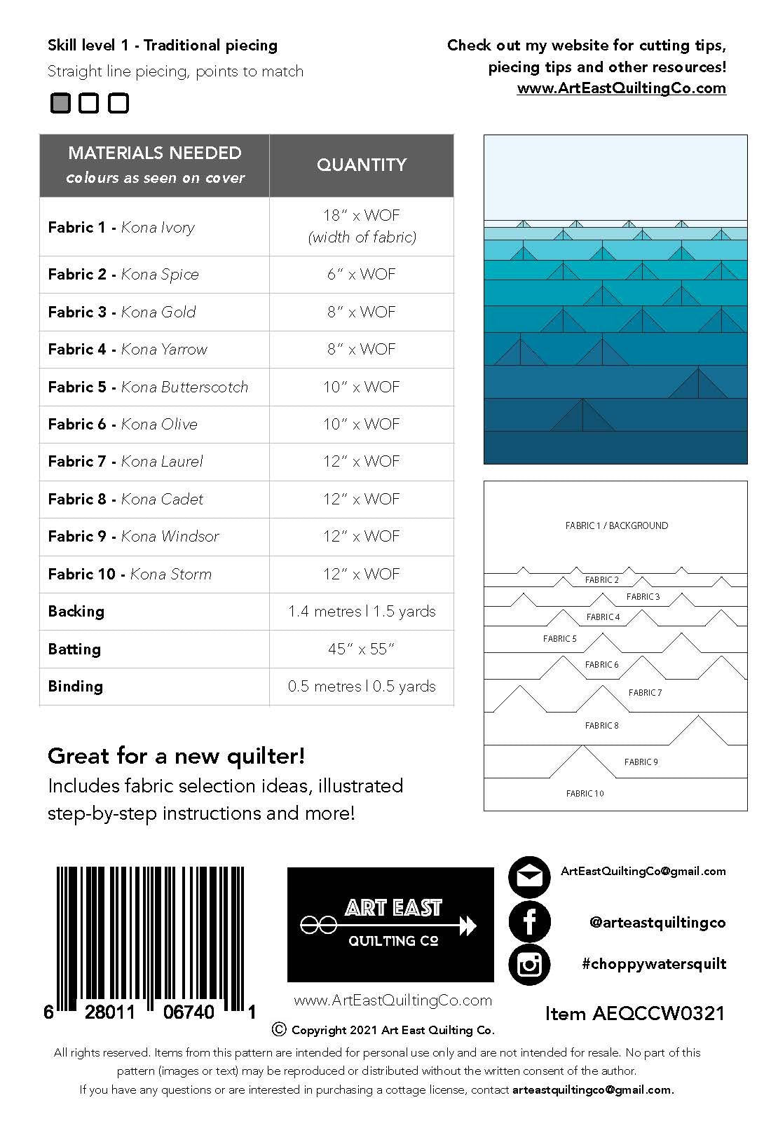 Choppy Waters Pattern