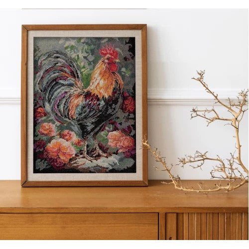The Rooster in the Yard Cross-stitch Kit