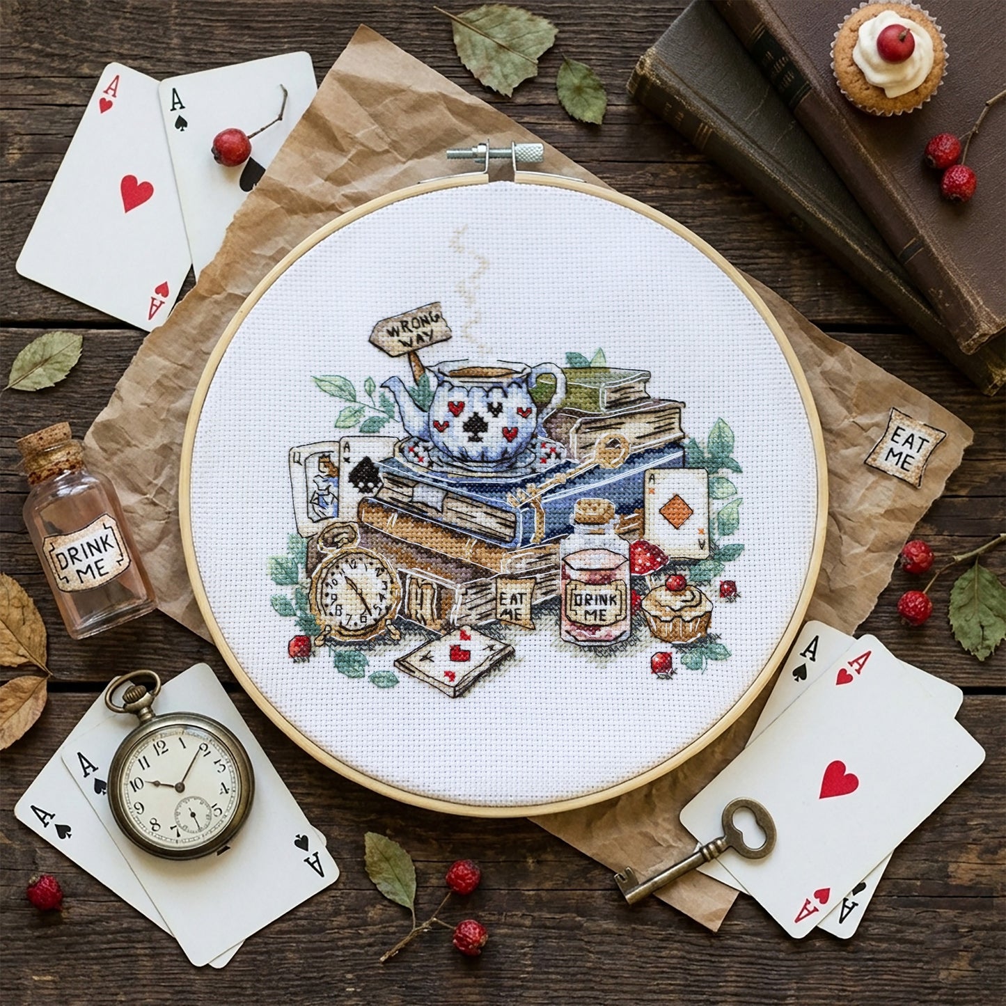 The Mad Tea Party Cross Stitch Kit