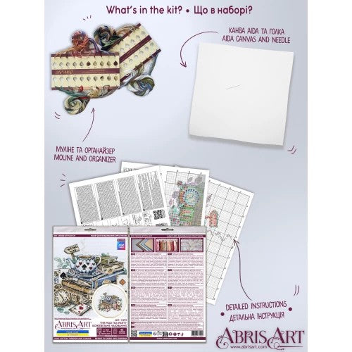 The Mad Tea Party Cross Stitch Kit