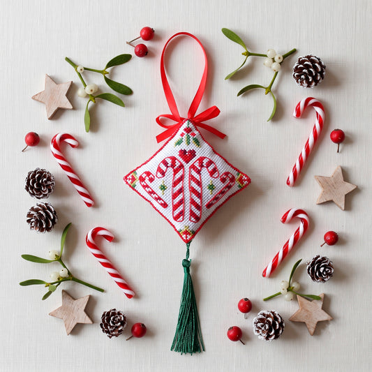Christmas Joy 3D Ornament Cross Stitch Kit