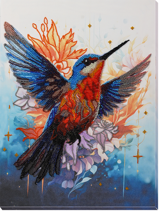 A Colorful Flap of the Wings Beaded Embroidery Kit - Abris Art
