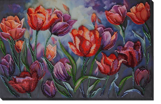 An Inspiring Palette Beaded Embroidery Kit - Abris Art