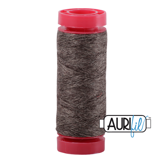 12wt Lana Wool Small Spool - 8088 Bark Melange