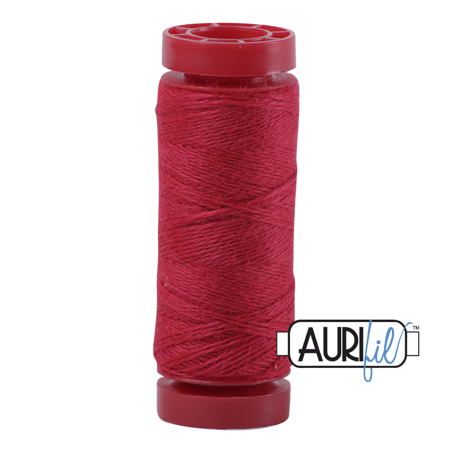 12wt Lana Wool Small Spool - 8255 Raspberry