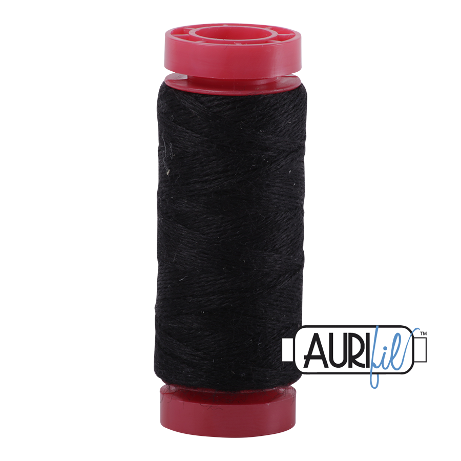 12wt Lana Wool Small Spool - 8692 Black