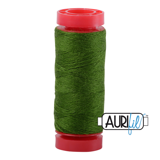 12wt Lana Wool Small Spool - 8962 Chartreuse