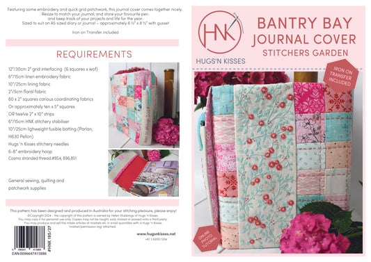 Bantry Bay Journal Cover Pattern - Hugs 'n Kisses