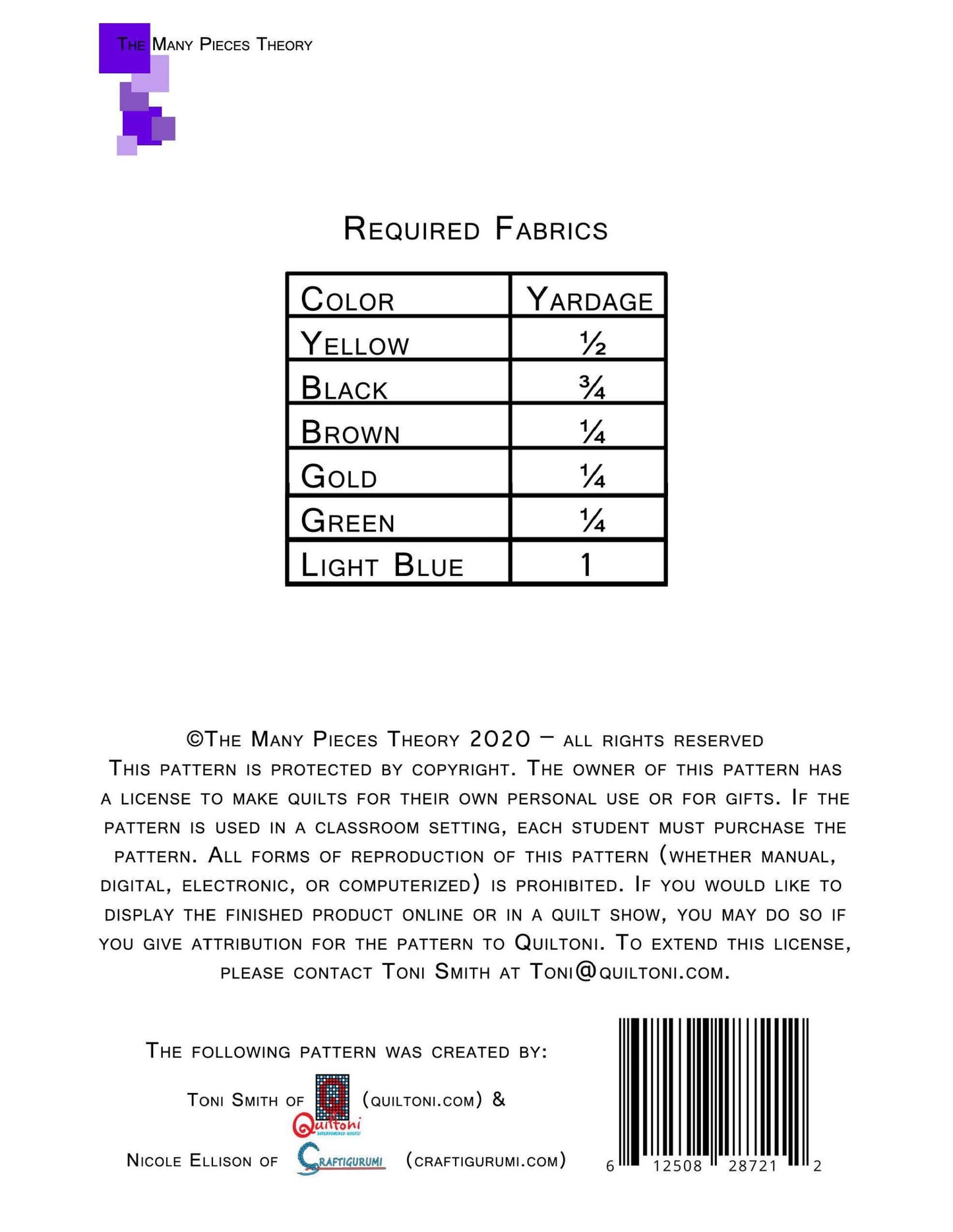 Birb Pattern - Quiltoni