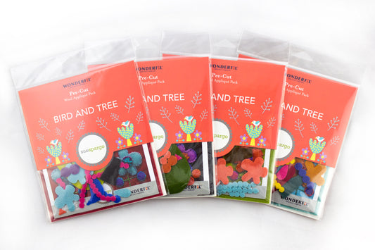Sue Spargo Pre-Cut Wool Kit - Bird and Tree