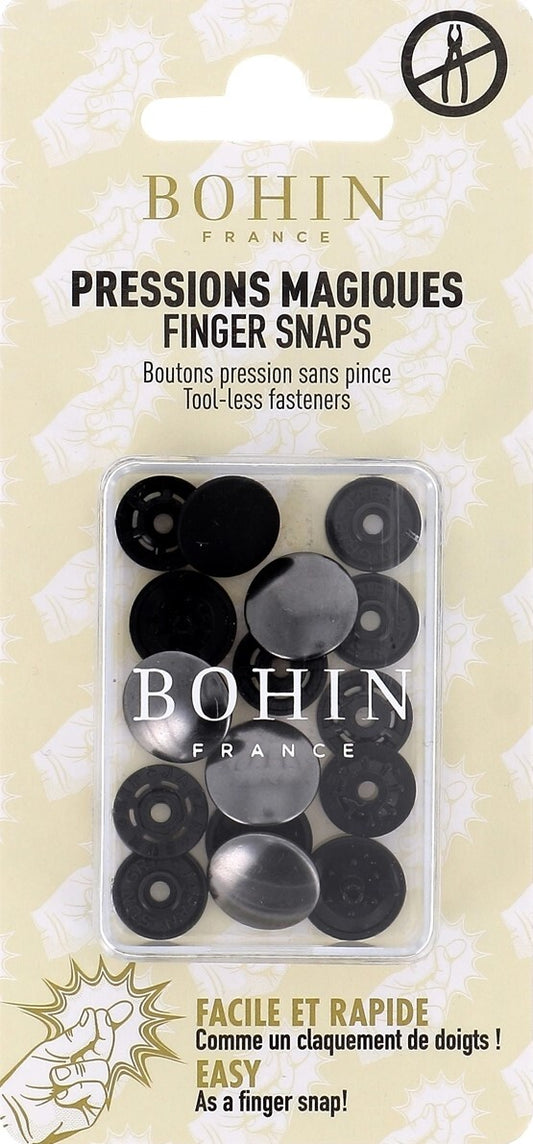 Metal Finger Snaps - Gunmetal