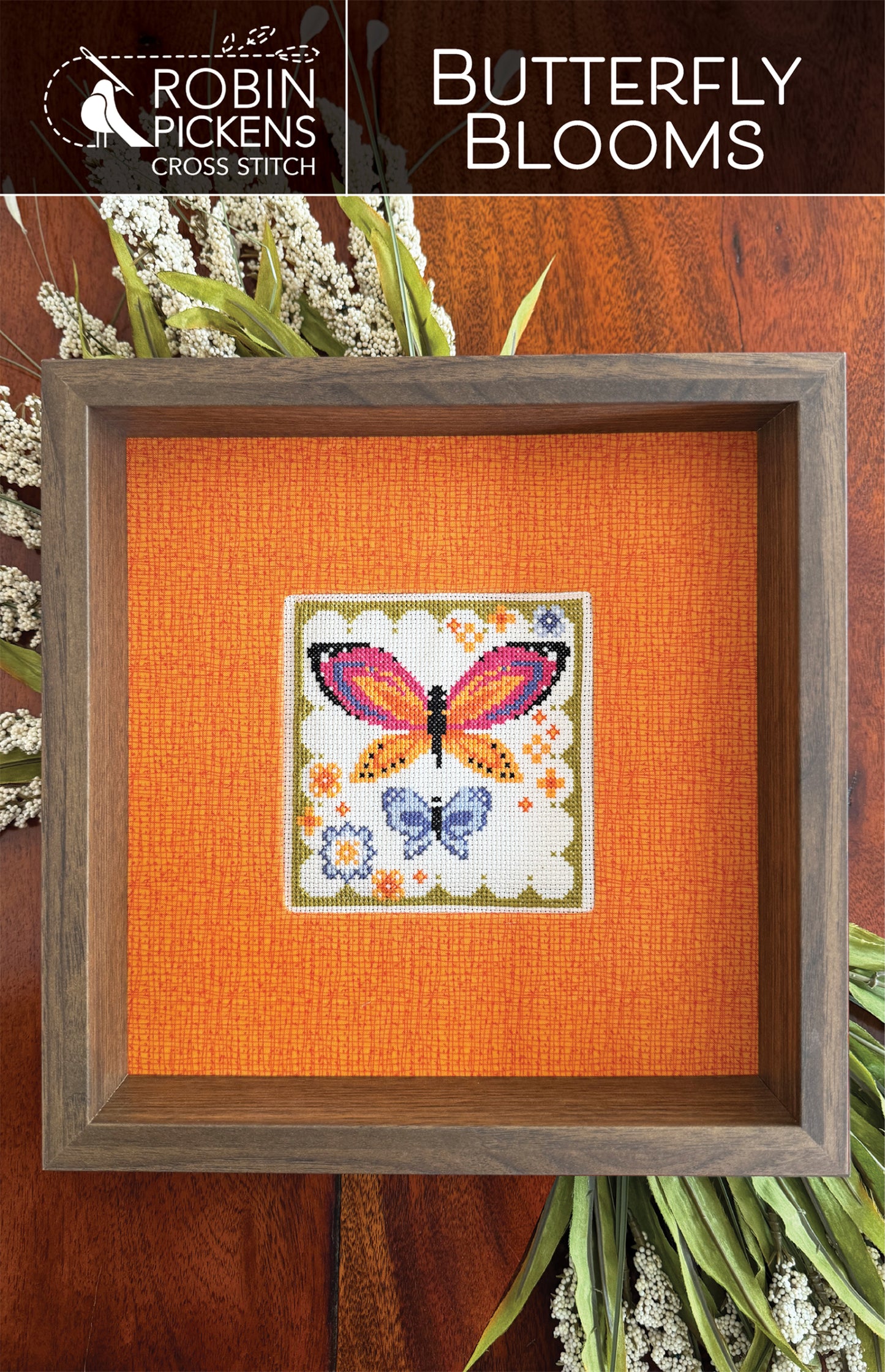 Butterfly Blooms Cross Stitch Pattern - Robin Pickens