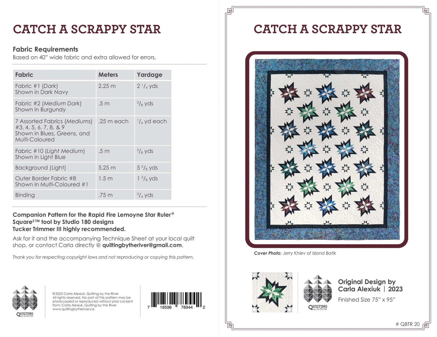 Catch a Scrappy Star Pattern