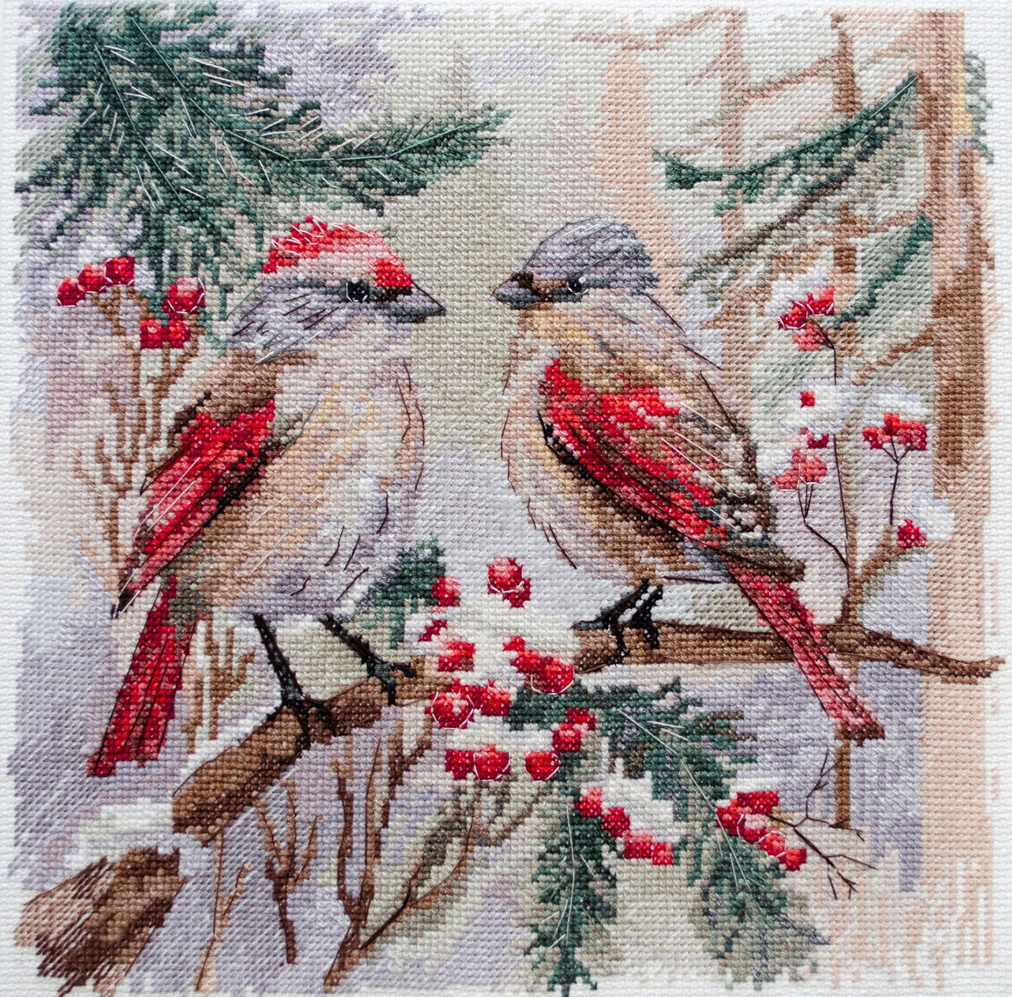 Chittering About Winter Cross-stitch Kit - Abris Art