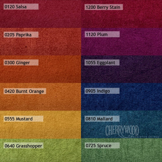 12 Pc Color Wheel Dark Bundle - Cherrywood Fabrics
