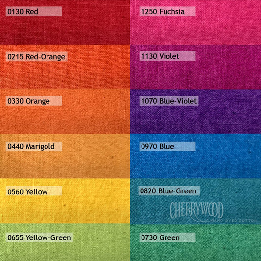 12 Pc Color Wheel Medium Bundle - Cherrywood Fabrics