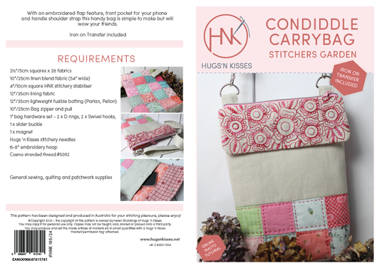 Condiddle Carrybag Pattern - Hugs 'n Kisses