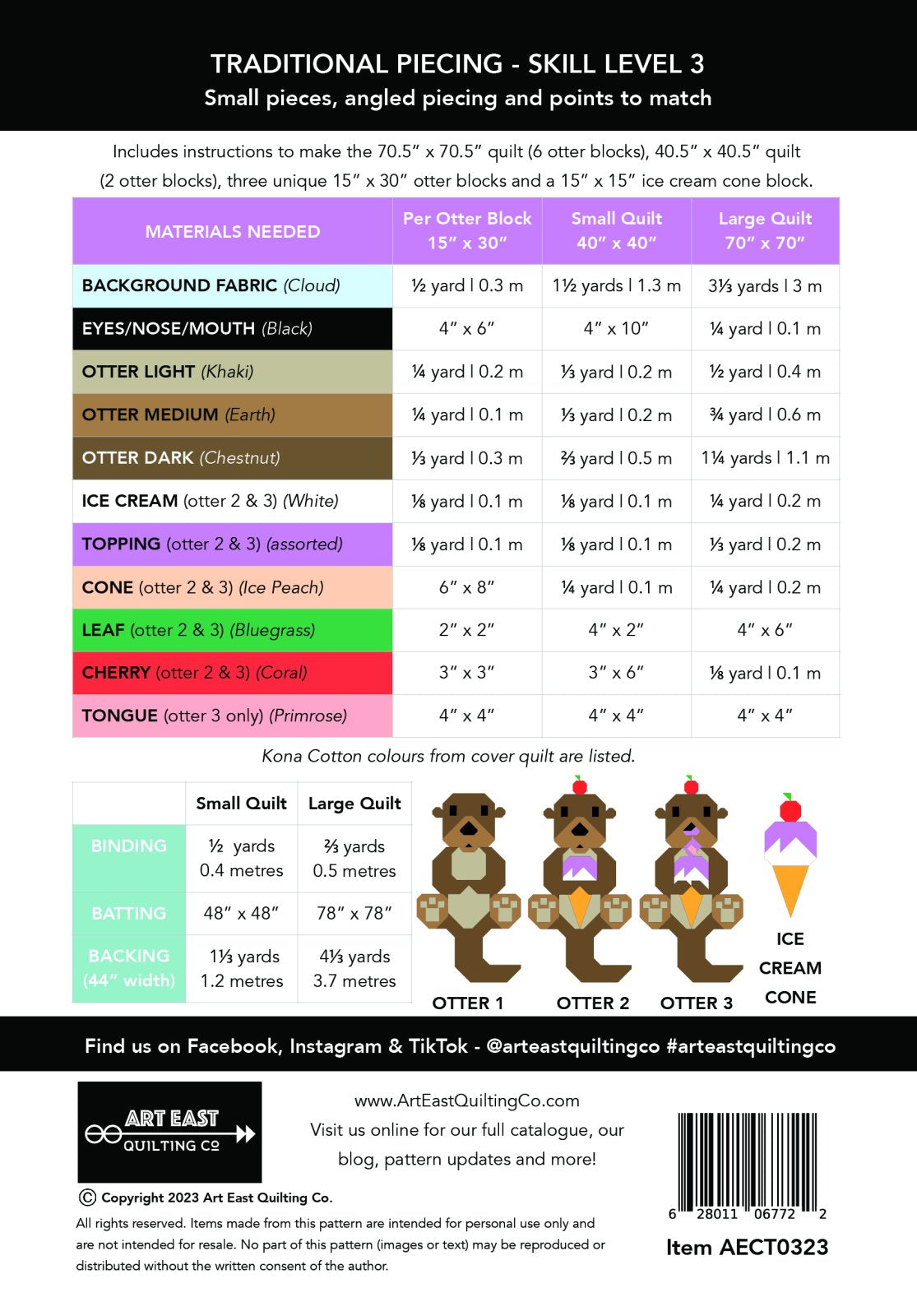Cool Treats - an Otter Pattern