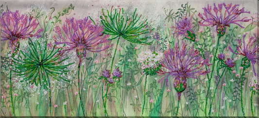 Cornflowers in the Field Beaded Embroidery Kit - Abris Art