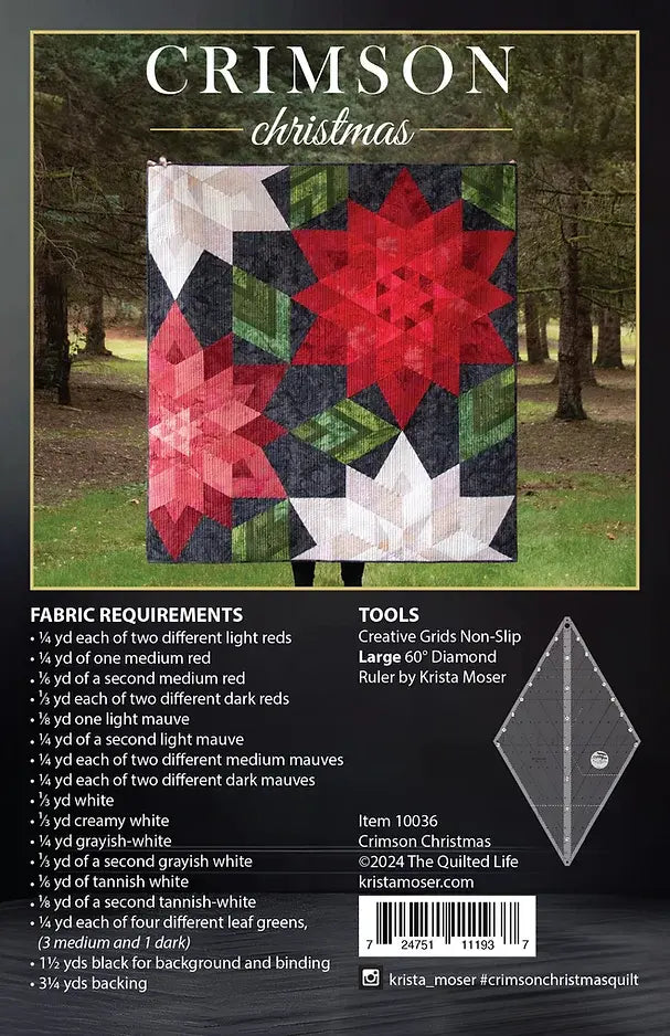 Crimson Christmas Pattern - Krista Moser The Quilted Life