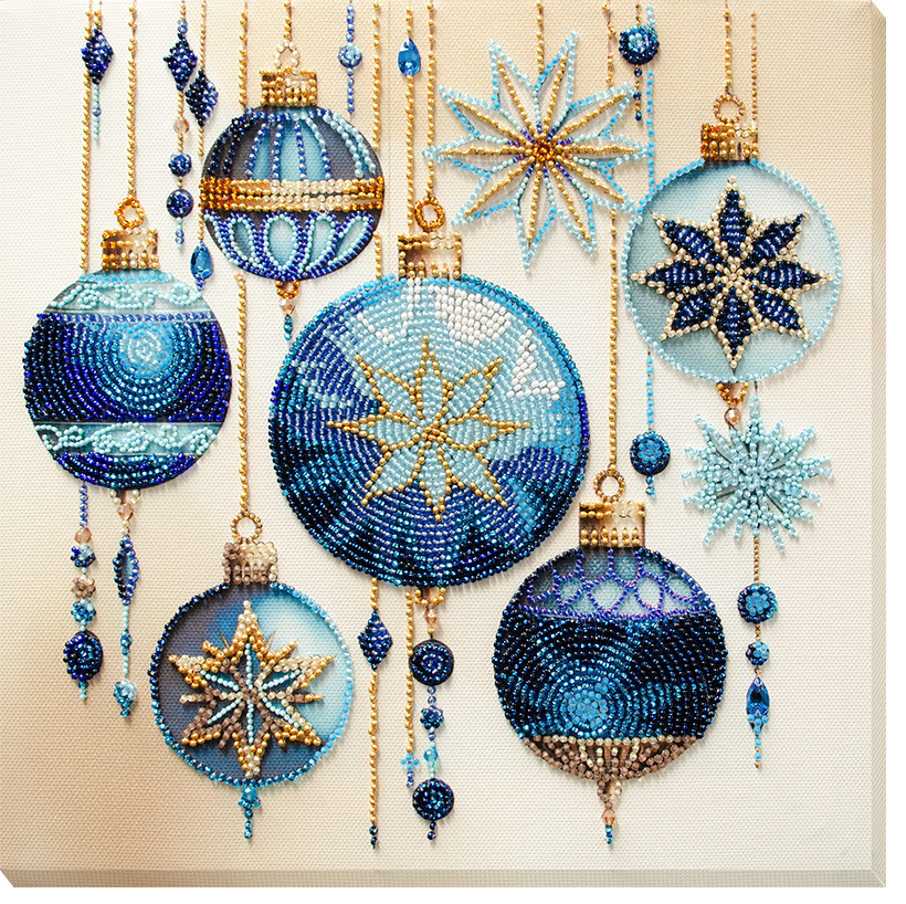 Crystal Patterns Beaded Embroidery Kit - Abris Art