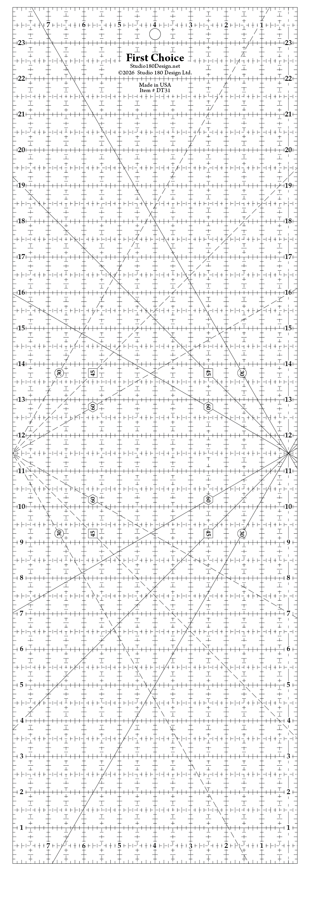 First Choice Ruler 8" x 24"