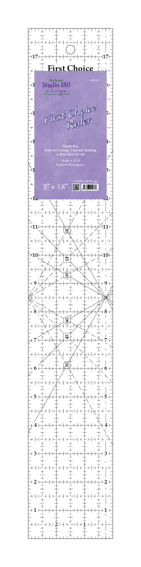 First Choice Ruler 3" x 18"