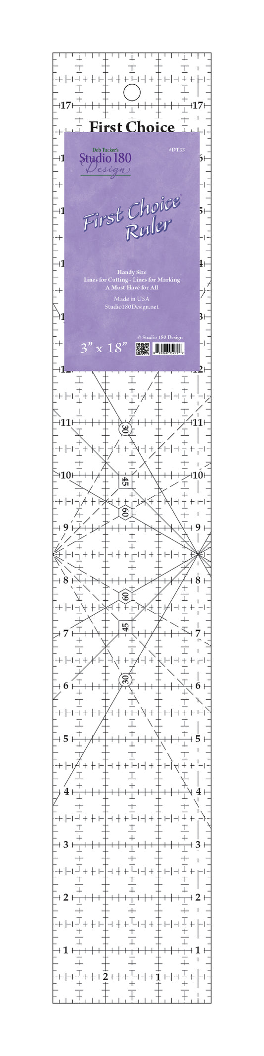 First Choice Ruler 3" x 18"