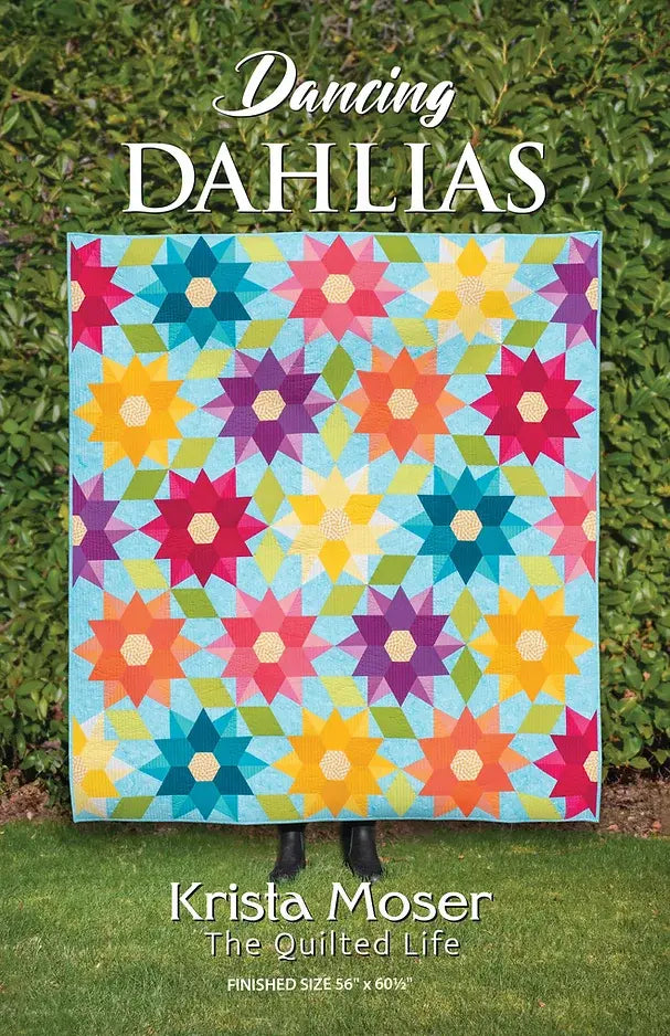 Dancing Dahlias Pattern - Krista Moser The Quilted Life