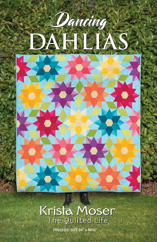 Dancing Dahlias Pattern - Krista Moser The Quilted Life