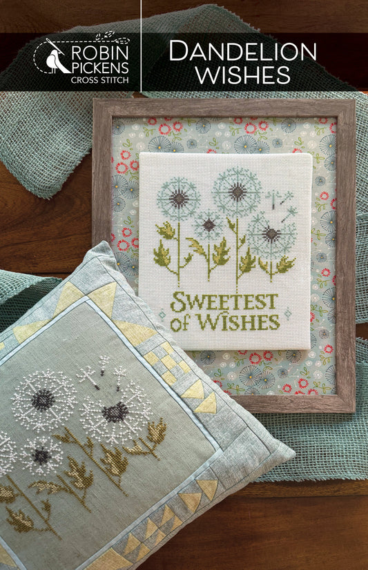 Dandelion Wishes Cross Stitch Pattern - Robin Pickens