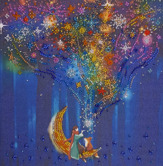 Dreamer Beaded Embroidery Kit - Abris Art