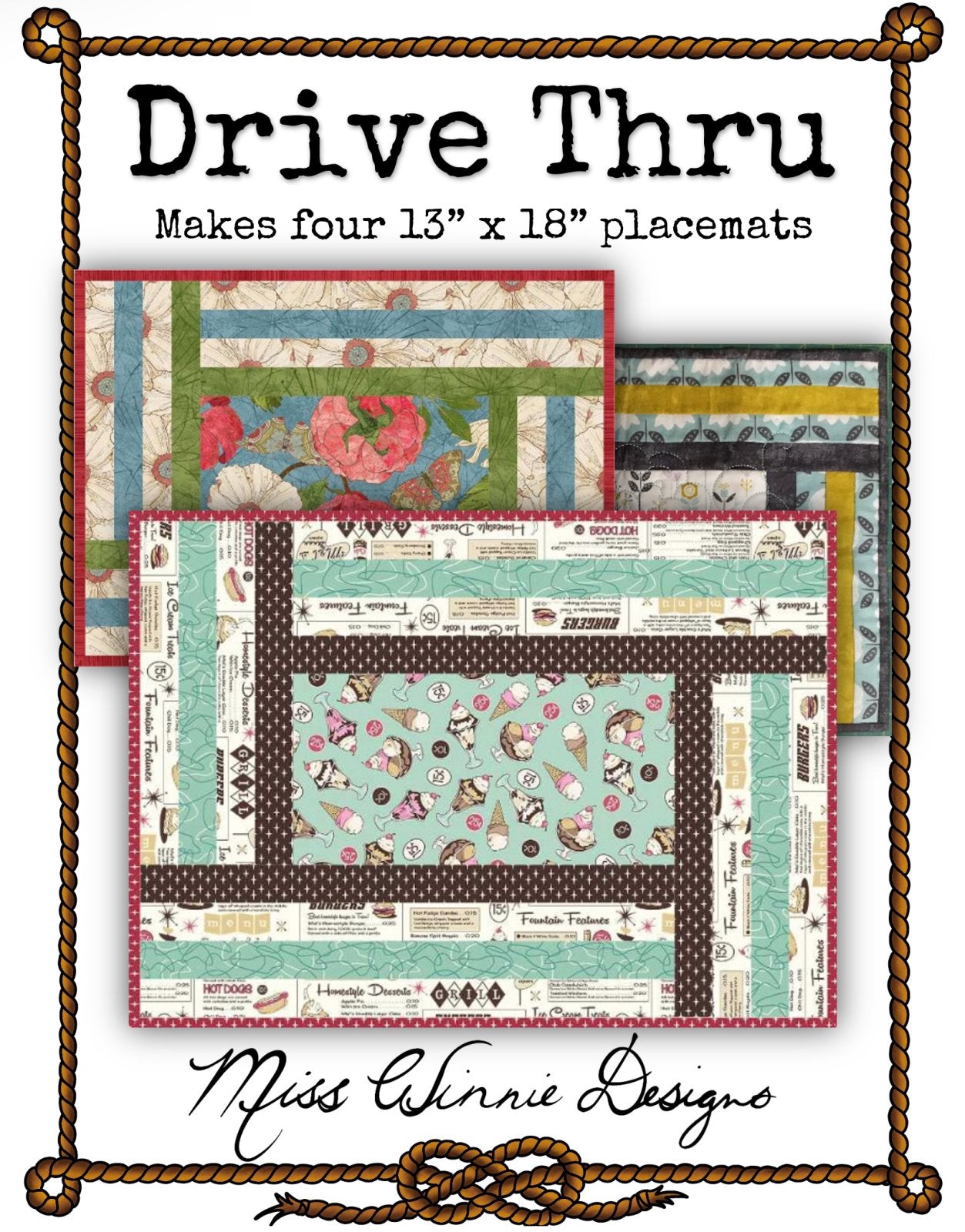 Drive Thru Pattern - Placemats Only