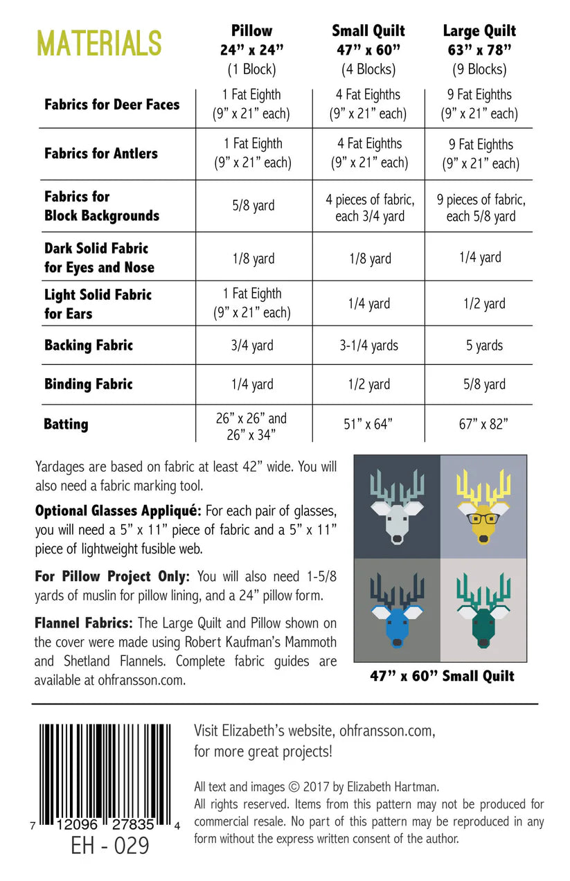 Dwight the Deer Pattern