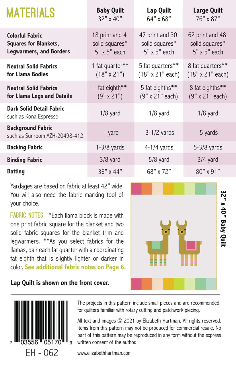 Little Llamas Pattern