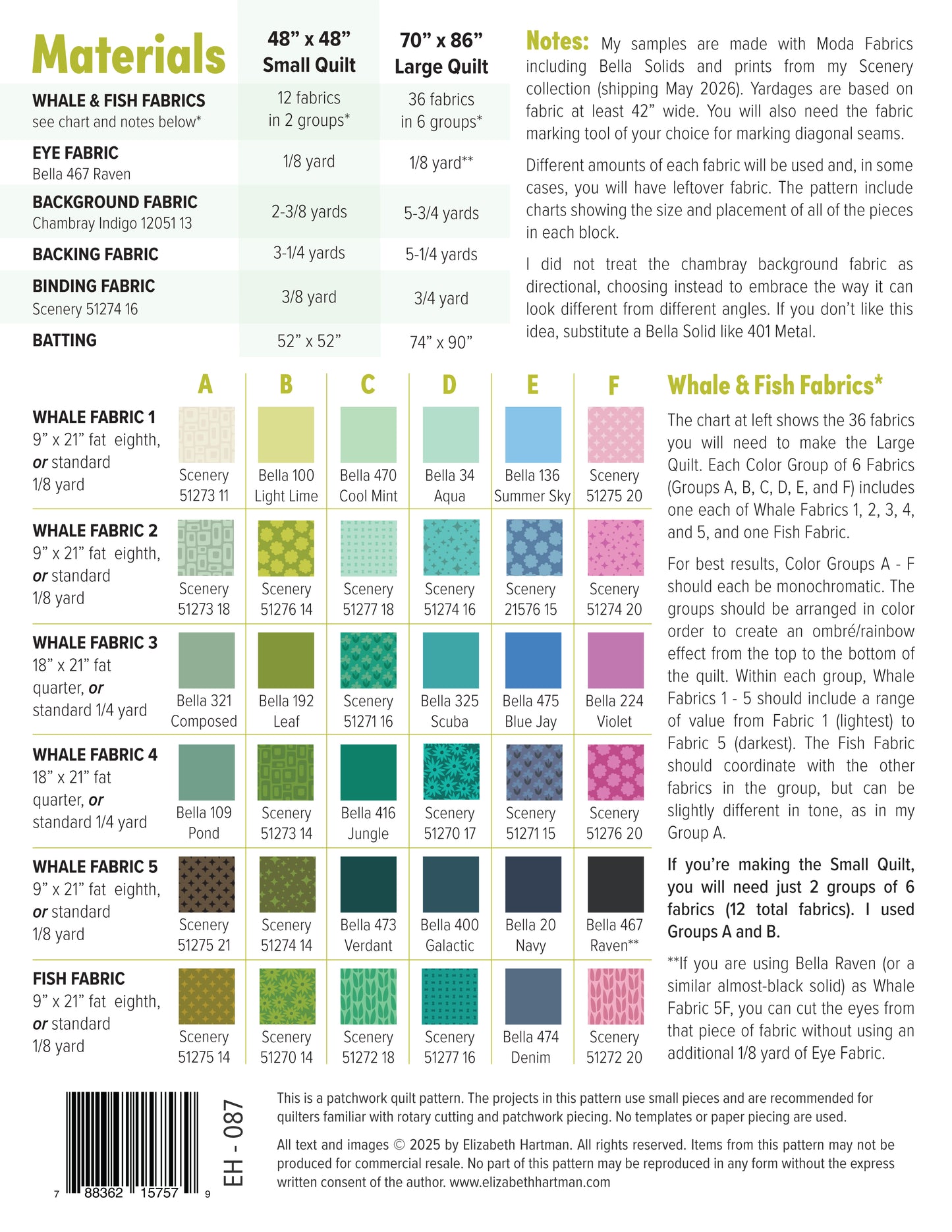 PRE-ORDER: Whale Watching Quilt Pattern