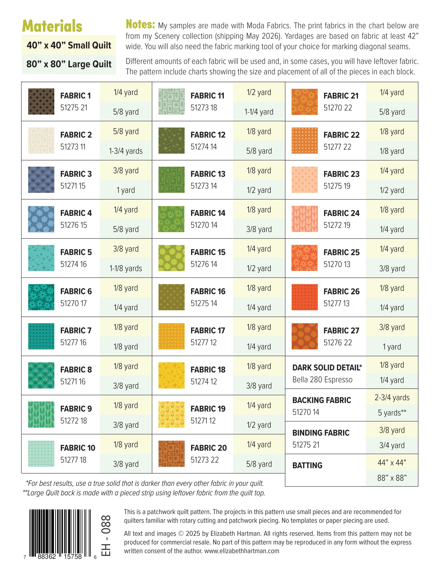 PRE-ORDER: Outdoors Quilt Pattern