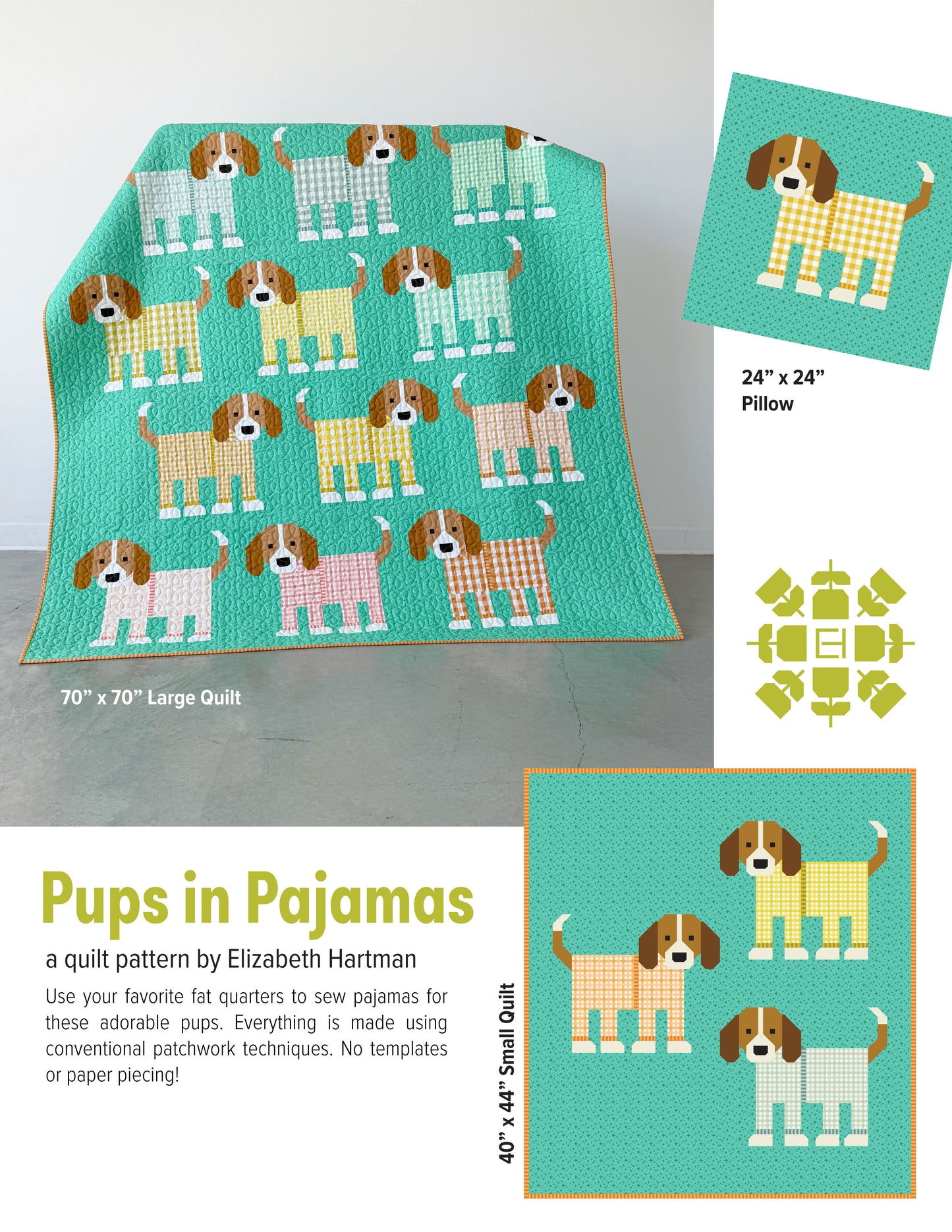 PRE-ORDER: Pups in Pajamas Quilt Pattern