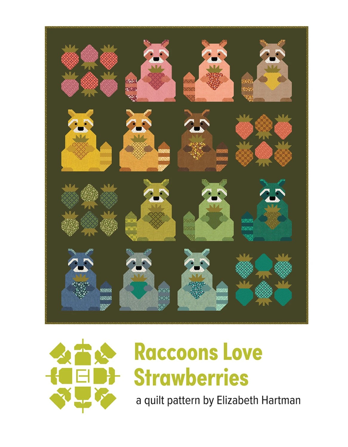 PRE-ORDER: Raccoons Love Strawberries Pattern