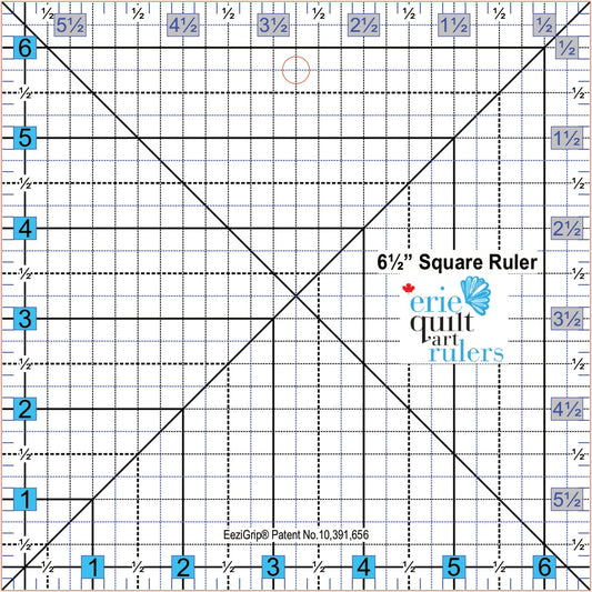 6.5" x 6.5" Non-Slip Quilting Ruler