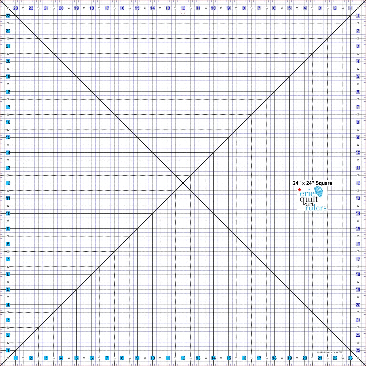 24" x 24" Non-Slip Quilting Ruler
