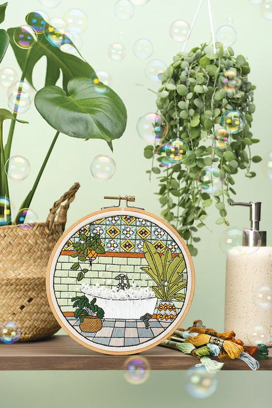 PRE-ORDER: Embroidered Interiors: Stitch 11 Charming Spaces by Penny Dowdell