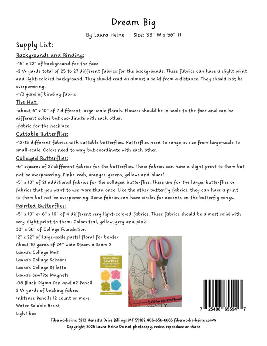 Dream Big Collage Pattern