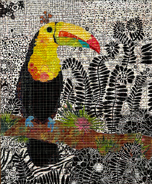 Tiki (Toucan) Collage Pattern